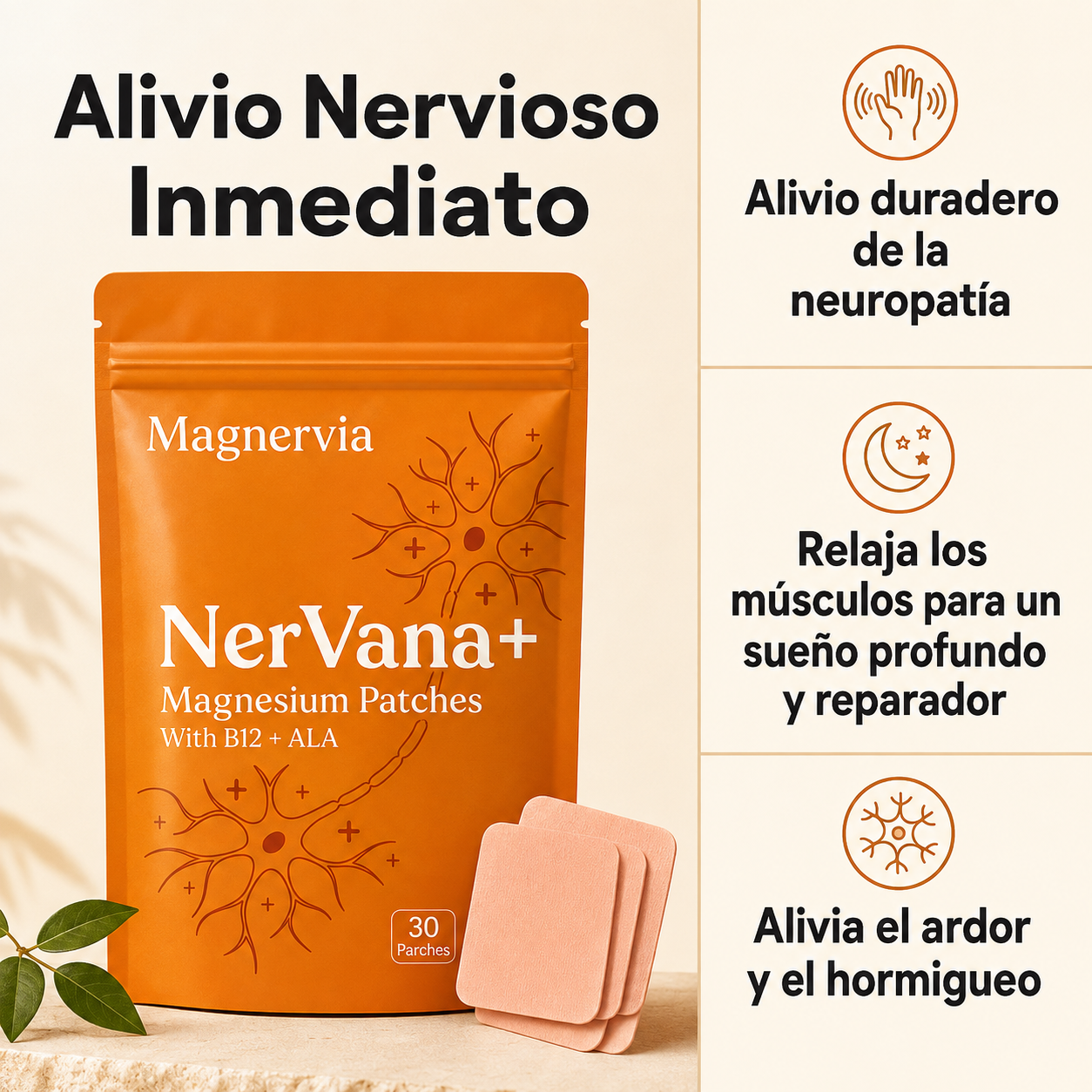 Magnervia — Parches de Magnesio
